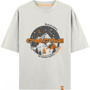 Футболка ALEXIKA СЧАСТЬЕ белый